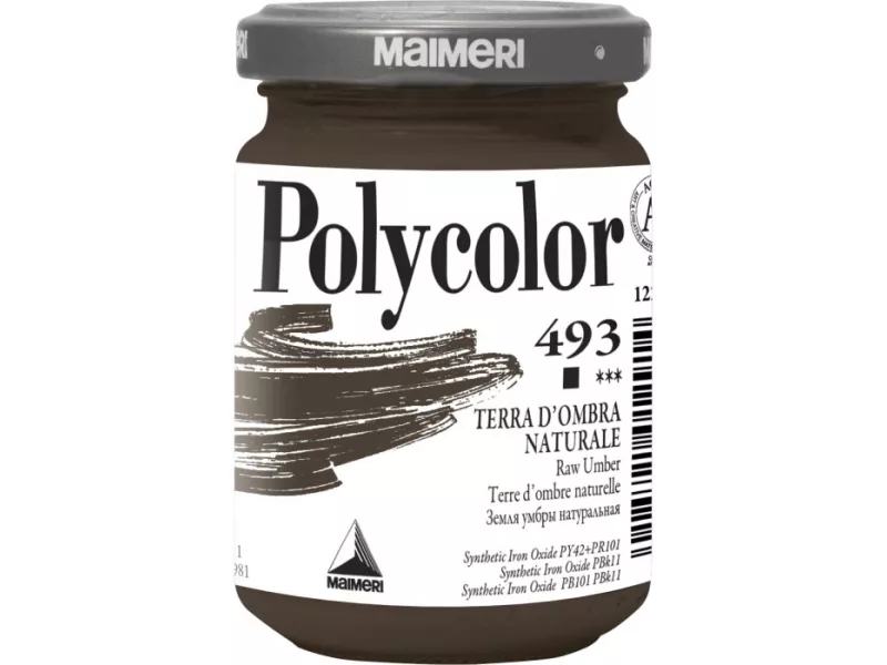 Colore Acrilico Polycolor Maimeri - 140 ml - M1220493 (Terra d'Ombra Naturale Conf. 3)