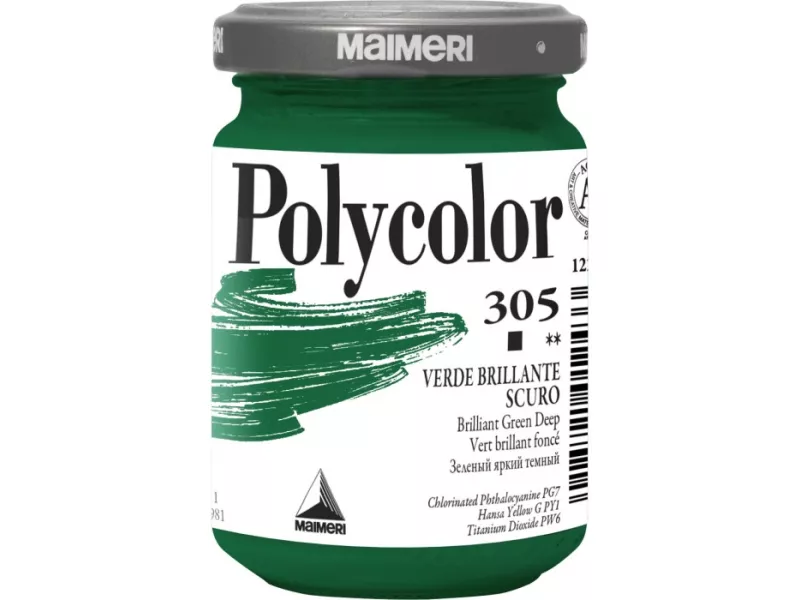 Colore Acrilico Polycolor Maimeri - 140 ml - M1220305 (Verde Brillante Scuro Conf. 3) Colore Acrilico Polycolor Maimeri - 140 ml - M1220305 (Verde Brillante Scuro Conf. 3)