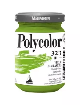 Colore Acrilico Polycolor Maimeri - 140 ml - M1220323 (Verde Giallastro Conf. 3)