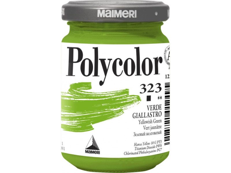 Colore Acrilico Polycolor Maimeri - 140 ml - M1220323 (Verde Giallastro Conf. 3) Colore Acrilico Polycolor Maimeri - 140 ml - M1220323 (Verde Giallastro Conf. 3)