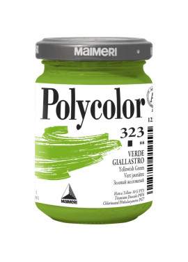 Colore Acrilico Polycolor Maimeri - 140 ml - M1220323 (Verde Giallastro Conf. 3)