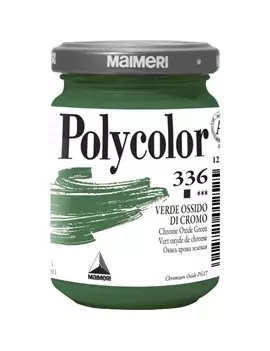 Colore Acrilico Polycolor Maimeri - 140 ml - M1220336 (Verde Ossido di Cromo Conf. 3)