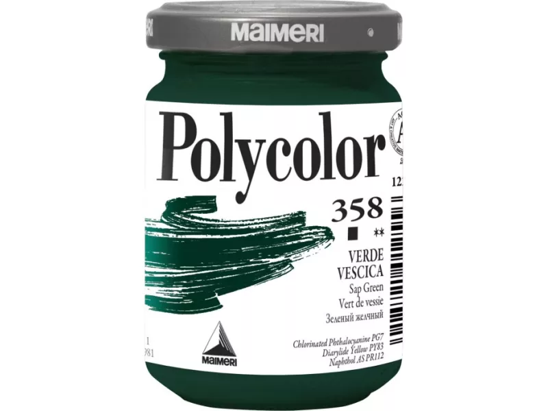 Colore Acrilico Polycolor Maimeri - 140 ml - M1220358 (Verde Vescica Conf. 3) Colore Acrilico Polycolor Maimeri - 140 ml - M1220358 (Verde Vescica Conf. 3)