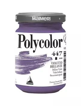Colore Acrilico Polycolor Maimeri - 140 ml - M1220447 (Violetto Brillante Conf. 3)