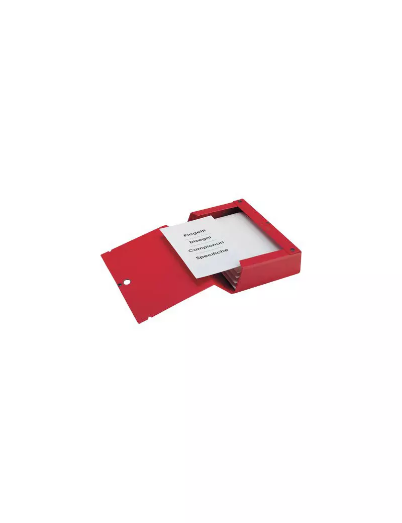 Cartella Portaprogetti Scatto Sei Rota - Dorso 8 - 67900812 (Rosso) Cartella Portaprogetti Scatto Sei Rota - Dorso 8 - 67900812 (Rosso)