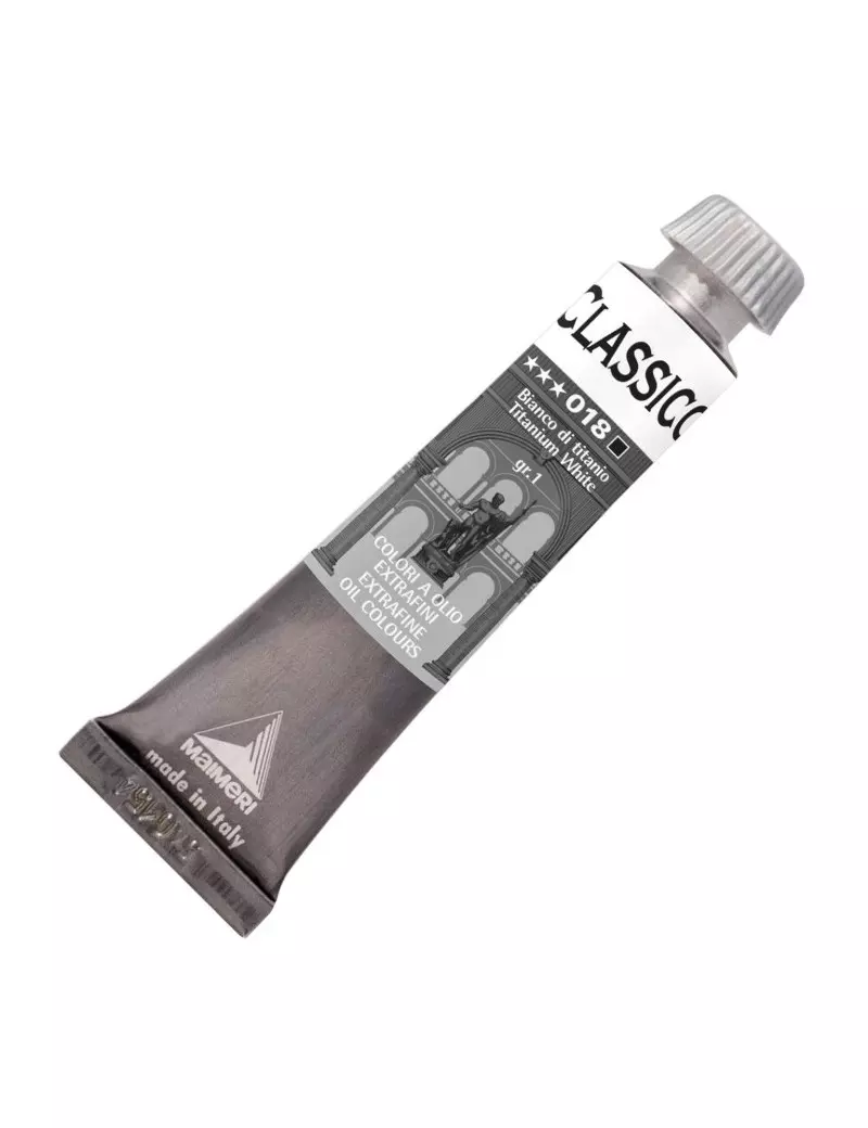 Colore a Olio Extrafine Maimeri - 20 ml - M0302018 (Bianco di Titanio Conf. 3) Colore a Olio Extrafine Maimeri - 20 ml - M0302018 (Bianco di Titanio Conf. 3)