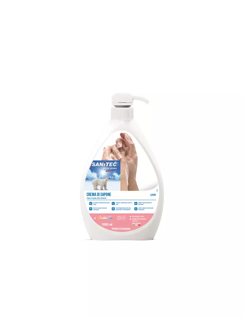 Sapone Liquido Mani Cremoso Sanitec - 1020 - 1 Litro Sapone Liquido Mani Cremoso Sanitec - 1020 - 1 Litro