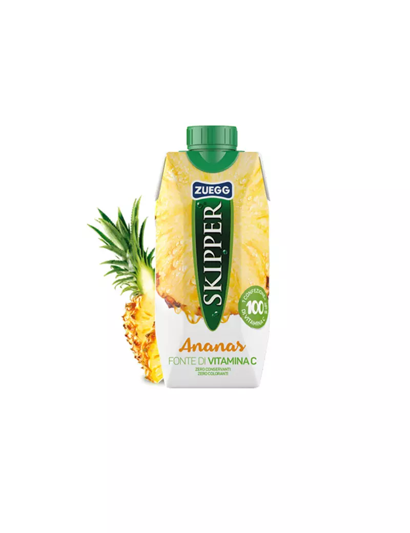 Succo di Frutta Skipper Zuegg - 330 ml - ZUFAN (Ananas Conf. 18)