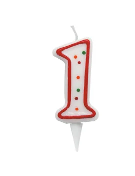 Candelina per Torta - Numero 1 (Multicolor)