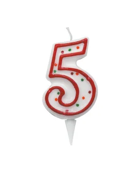 Candelina per Torta Big Party - Numero 5 - CC06035 (Multicolor)