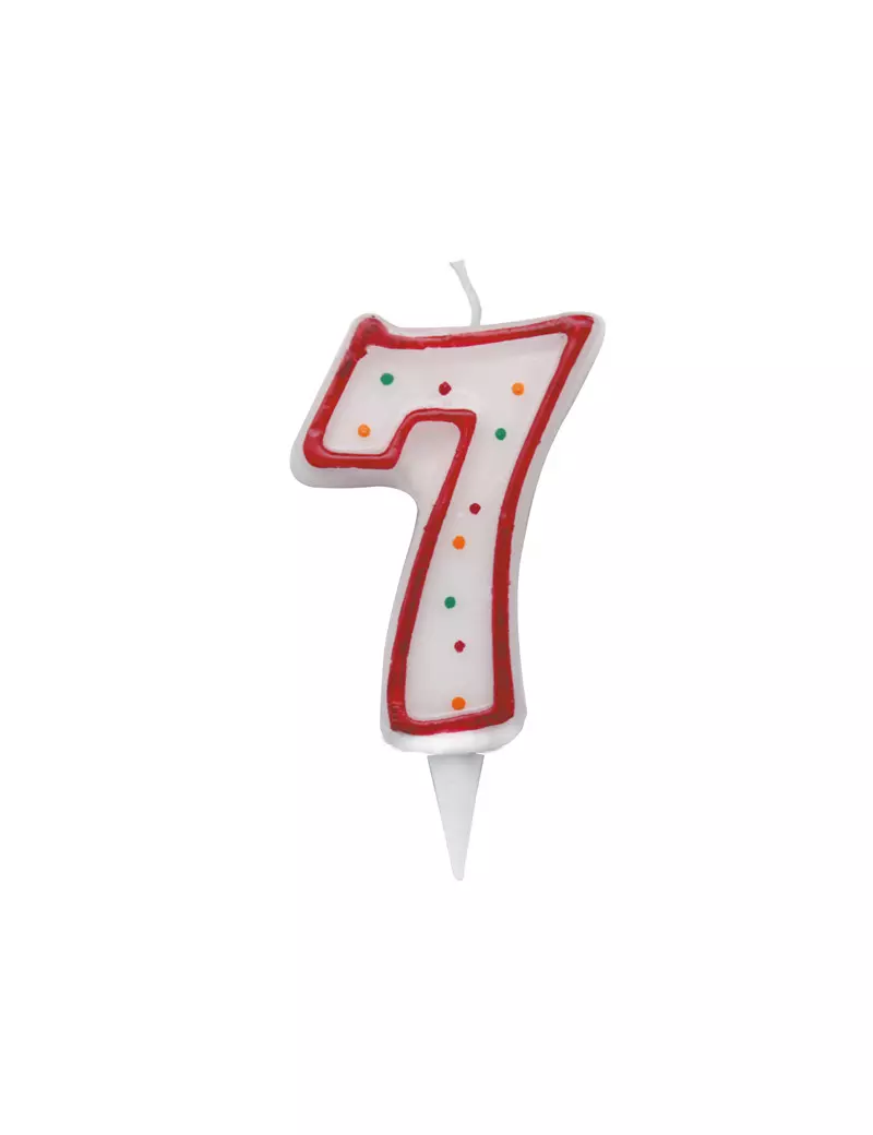 Candelina per Torta Big Party - Numero 7 - CC06037 (Multicolor) Candelina per Torta Big Party - Numero 7 - CC06037 (Multicolor)