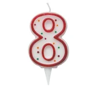 Candelina per Torta Big Party - Numero 8 - CC06038 (Multicolor)