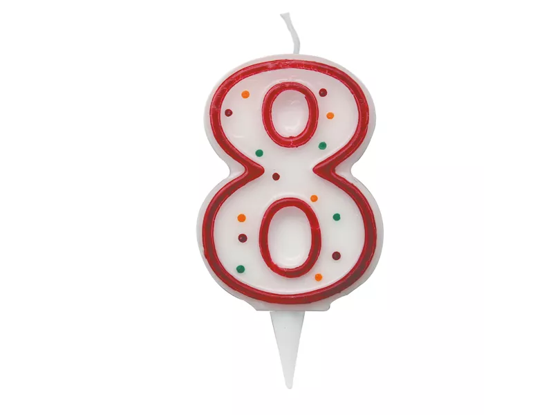 Candelina per Torta Big Party - Numero 8 - CC06038 (Multicolor) Candelina per Torta Big Party - Numero 8 - CC06038 (Multicolor)