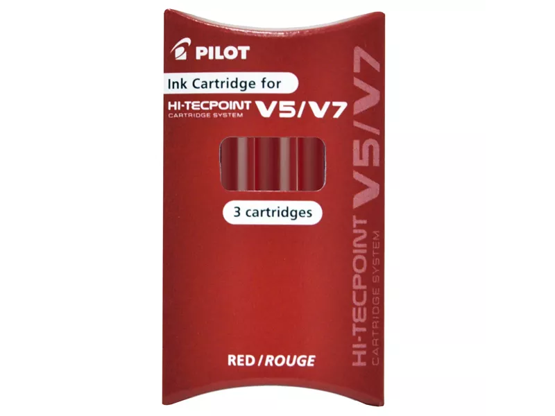 Refill per Penna V5/V7 Refillable Pilot - 0,5 mm - 040337 (Rosso Conf. 3)