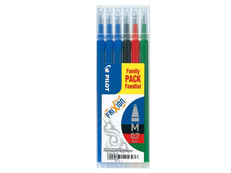 Refill per Penna Cancellabile Frixion Ball Pilot - 0,7 mm - 006649 (Assortiti Conf. 6) Refill per Penna Cancellabile Frixion Ball Pilot - 0,7 mm - 006649 (Assortiti Conf. 6)