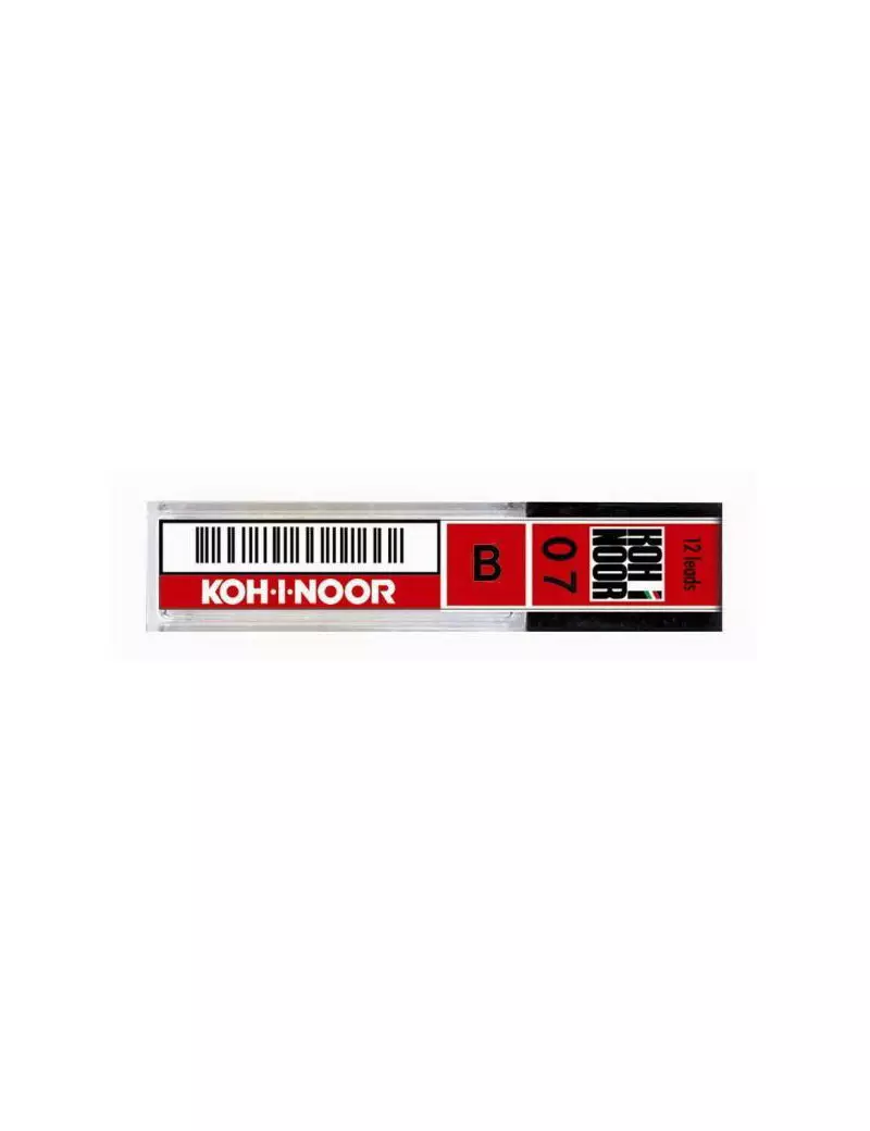 Mine Koh-i-noor - 0,7 mm - B - E207-B (Conf. 12) Mine Koh-i-noor - 0,7 mm - B - E207-B (Conf. 12)