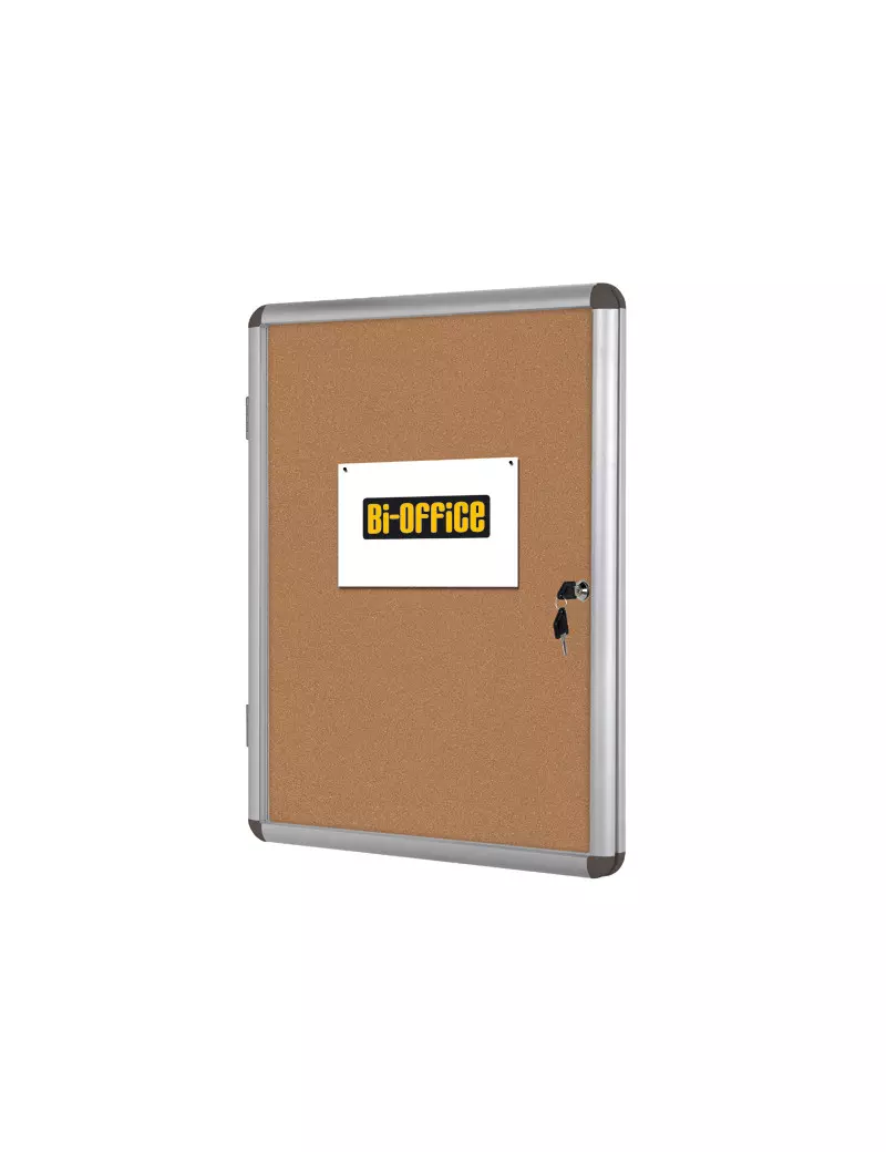Bacheca in Sughero per Interni Bi-Office - 9xA4 - 72x89,1 cm - VT630101150 (Alluminio) Bacheca in Sughero per Interni Bi-Office - 9xA4 - 72x89,1 cm - VT630101150 (Alluminio)
