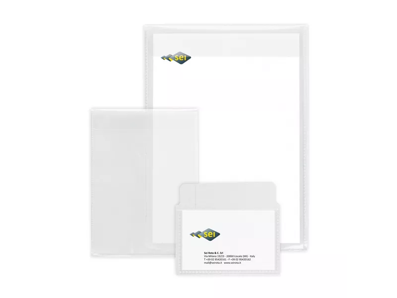 Busta a Sacco PP Soft Sei Rota - 15x21 cm - con Patella di Chiusura - 641521 (Trasparente Conf. 10)