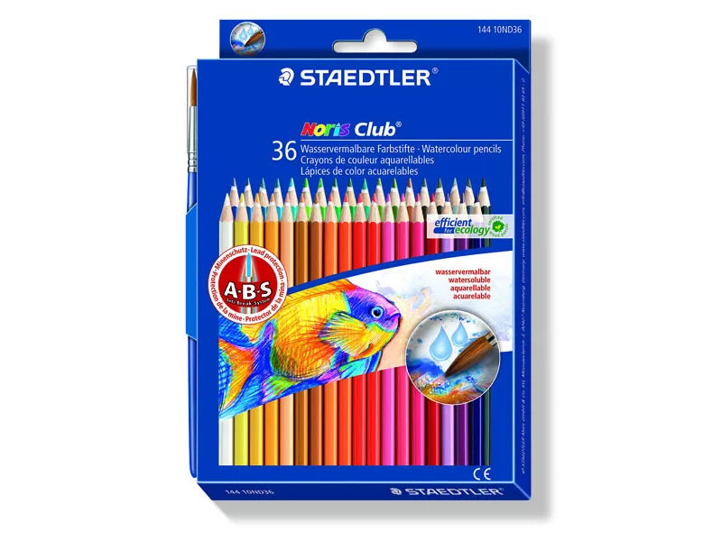 Matite Colorate Acquerellabili Noris Colors Staedtler - 14410ND36 (Assortiti Conf. 36)
