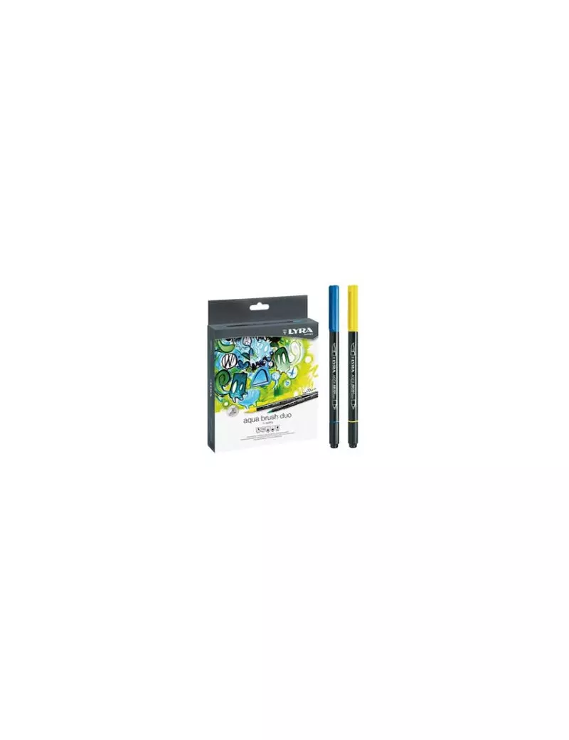 Pennarelli Aqua Brush Duo Lyra Fila - L6521360 (Assortiti Conf. 36) Pennarelli Aqua Brush Duo Lyra Fila - L6521360 (Assortiti Conf. 36)