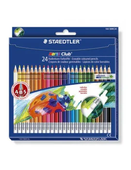 Matite Colorate Cancellabili Noris Club 144 Staedtler - 14450NC24 (Assortiti Conf. 24)