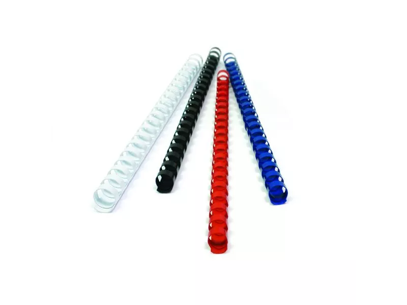 Dorsini Spiralati Plastici Titanium - 38 mm - 320 Fogli - PB438-03T (Rosso Conf. 50)