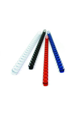 Dorsini Spiralati Plastici Titanium - 38 mm - 320 Fogli - PB438-03T (Rosso Conf. 50)
