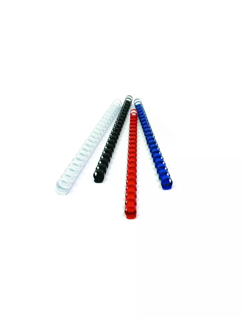 Dorsini Spiralati Plastici Titanium - 51 mm - 450 Fogli - PB450-03T (Rosso Conf. 50)