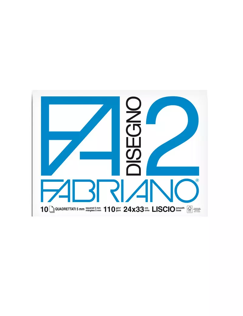 Album da Disegno Fabriano 2 - 24x33 cm - Liscio Riquadrato a Punti Metallici - 110 g - 04204311 (Bianco) Album da Disegno Fabriano 2 - 24x33 cm - Liscio Riquadrato a Punti Metallici - 110 g - 04204311 (Bianco)