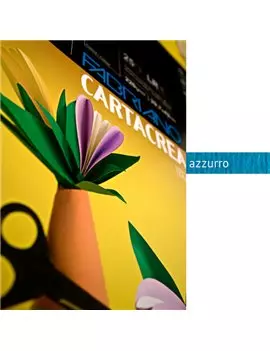 Cartoncino Colorato CartaCrea Fabriano - 35x50 cm - 220 g - 46435113 (Azzurro Conf. 10)