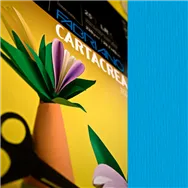 Cartoncino Colorato CartaCrea Fabriano - 35x50 cm - 220 g - 46435113 (Azzurro Conf. 10)