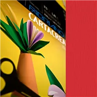 Cartoncino Colorato CartaCrea Fabriano - 35x50 cm - 220 g - 46435127 (Ciliegia Conf. 10)