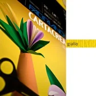 Cartoncino Colorato CartaCrea Fabriano - 35x50 cm - 220 g - 46435107 (Giallo Conf. 10)