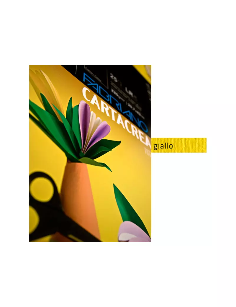 Cartoncino Colorato CartaCrea Fabriano - 35x50 cm - 220 g - 46435107 (Giallo Conf. 10) Cartoncino Colorato CartaCrea Fabriano - 35x50 cm - 220 g - 46435107 (Giallo Conf. 10)