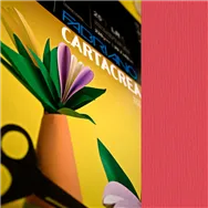 Cartoncino Colorato CartaCrea Fabriano - 35x50 cm - 220 g - 46435109 (Rosso Conf. 10)