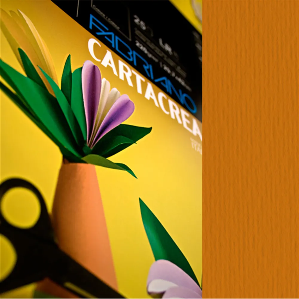 Cartoncino Colorato CartaCrea Fabriano - 35x50 cm - 220 g - 46435119 (Terra Bruciata Conf. 10)