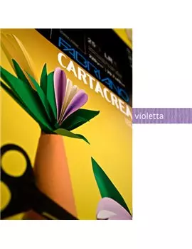 Cartoncino Colorato CartaCrea Fabriano - 35x50 cm - 220 g - 46435124 (Violetta Conf. 10)