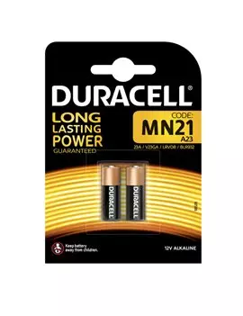 Pile Specialistiche Duracell - MN21 - 12 V - D221 (Conf. 2)