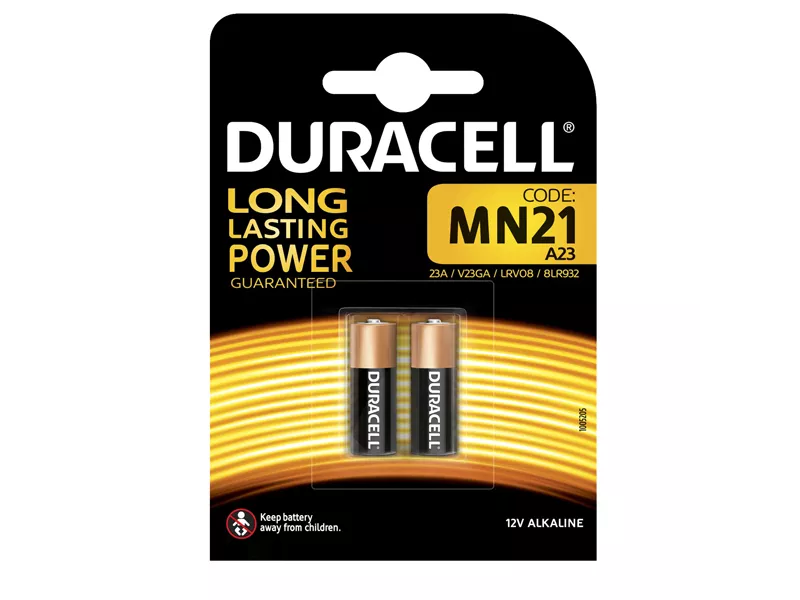 Pile Specialistiche Duracell - MN21 - 12 V - D221 (Conf. 2)