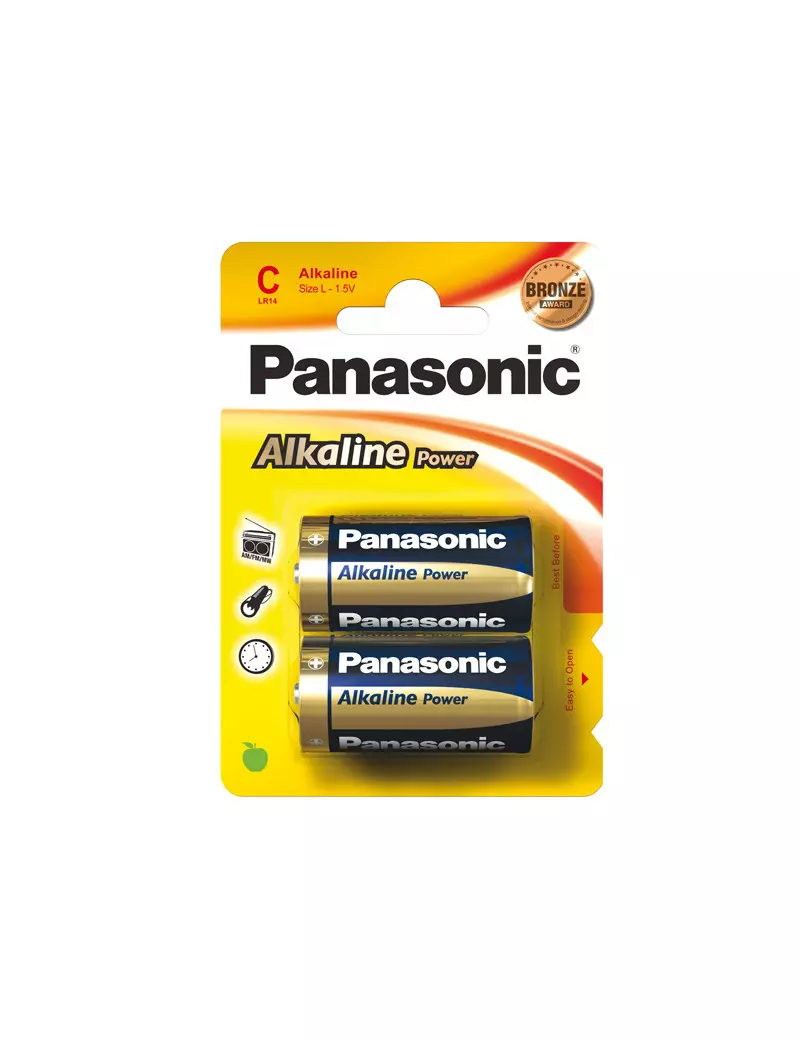 Pile Panasonic - Mezzatorcia C - C500014 (Conf. 2)