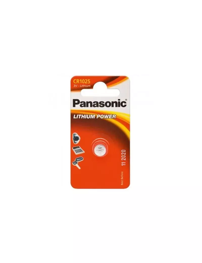 Pila Specialistica Panasonic - CR1025 - 3V - C301025 (Conf. 2) Pila Specialistica Panasonic - CR1025 - 3V - C301025 (Conf. 2)