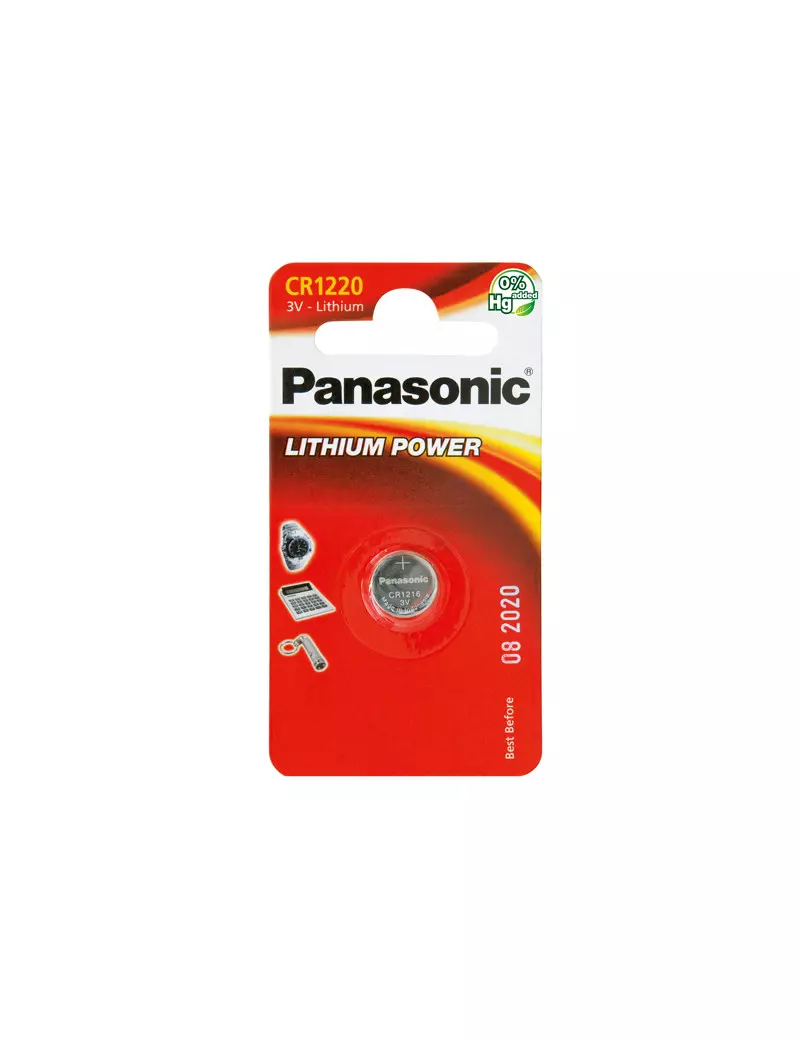 Pila Specialistica Panasonic - CR1220 - 3V - C301220 Pila Specialistica Panasonic - CR1220 - 3V - C301220