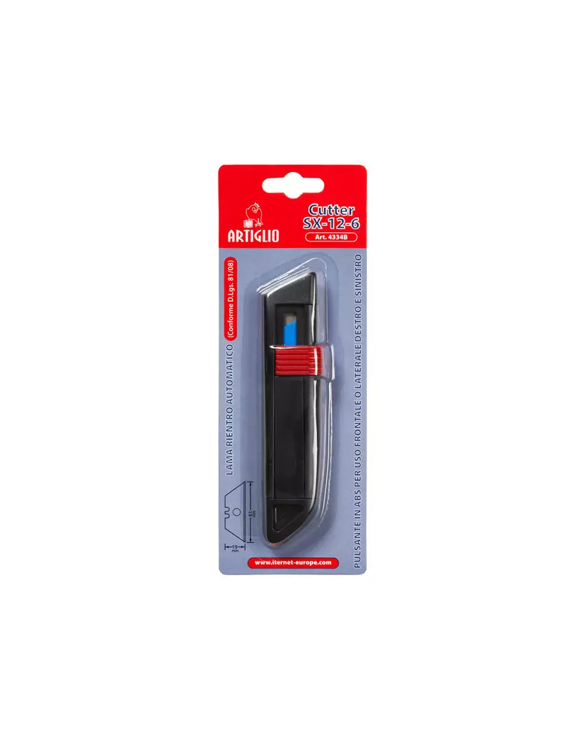 Cutter SX-12-6 Artiglio Iternet - 4334B (Nero) Cutter SX-12-6 Artiglio Iternet - 4334B (Nero)