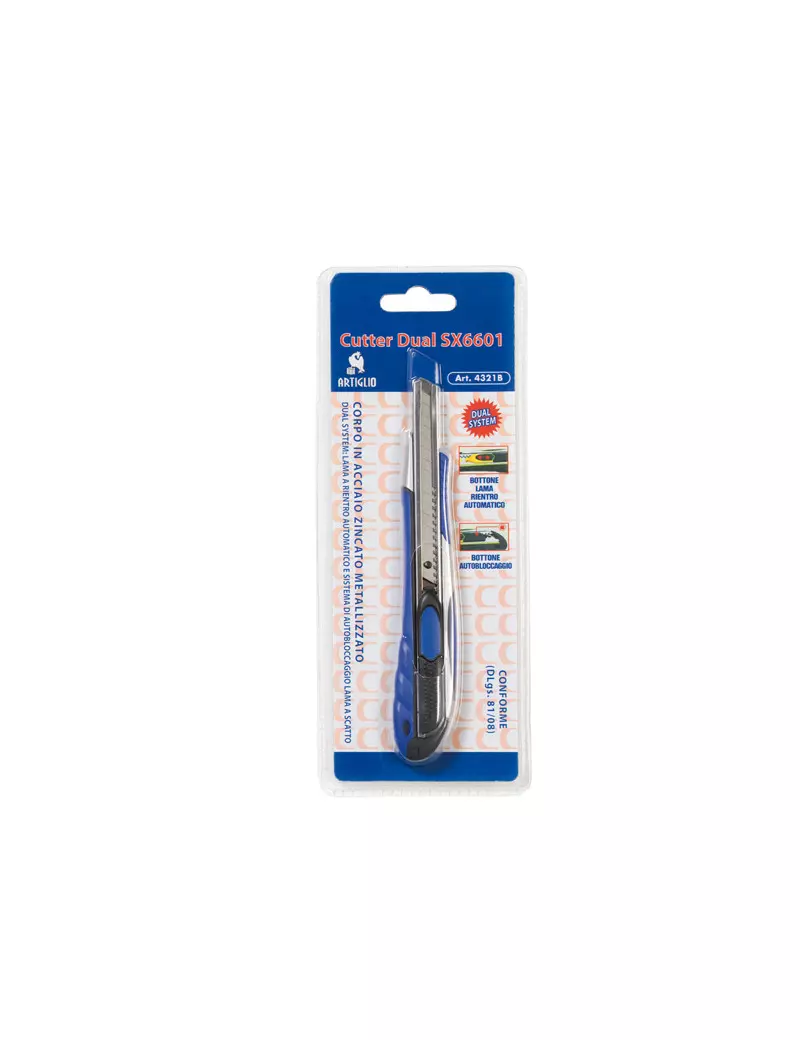 Cutter Dual System SX-6601 Artiglio Iternet - 4321B (Blu) Cutter Dual System SX-6601 Artiglio Iternet - 4321B (Blu)