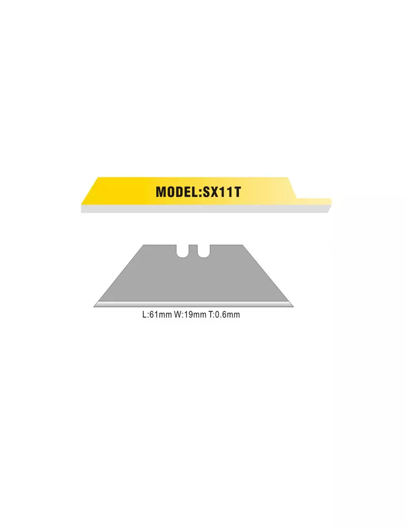 Lame di Ricambio a Trapezio per Cutter SX-792 e SX-12-6 Iternet - 4326 (Conf. 10) Lame di Ricambio a Trapezio per Cutter SX-792 e SX-12-6 Iternet - 4326 (Conf. 10)