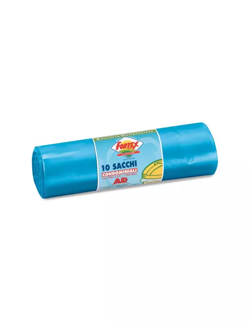 Sacco Immondizia Logex - 70x110 cm - 120 Litri - C5LX-2006B (Azzurro Conf. 10) Sacco Immondizia Logex - 70x110 cm - 120 Litri - C5LX-2006B (Azzurro Conf. 10)