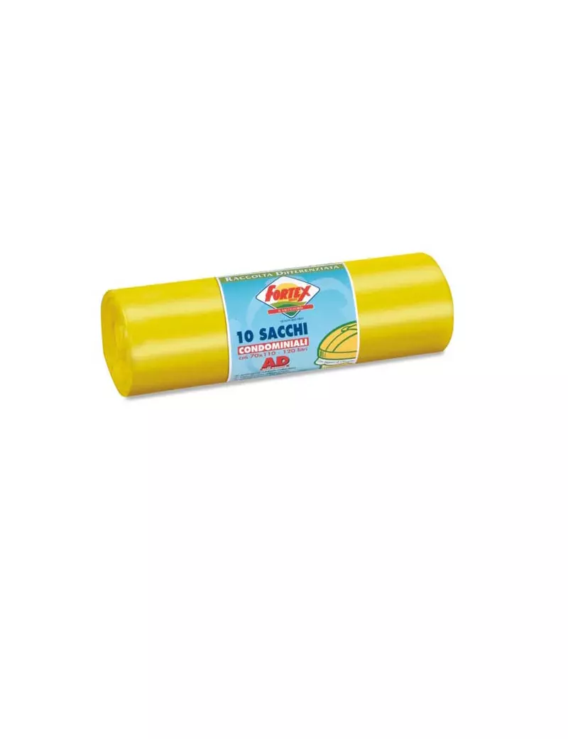Sacco Immondizia Logex - 70x110 cm - 120 Litri - C5LX-2006Y (Giallo Conf. 10) Sacco Immondizia Logex - 70x110 cm - 120 Litri - C5LX-2006Y (Giallo Conf. 10)