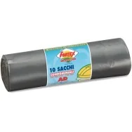 Sacco Immondizia Logex - 70x110 cm - 120 Litri - C5LX-2006S (Grigio Conf. 10)