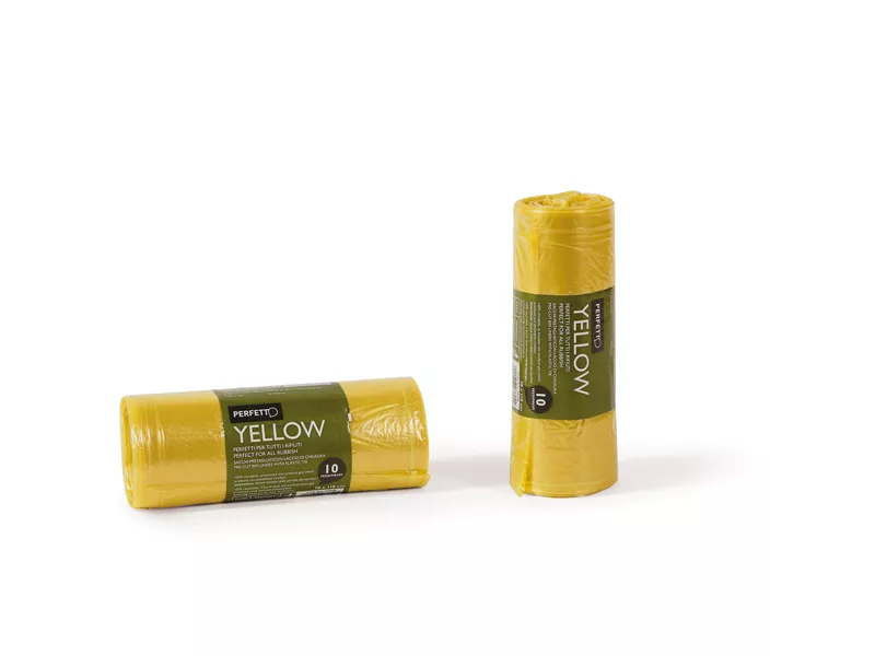 Sacco Immondizia Perfetto - 70x110 cm - 120 Litri - 0360B (Giallo Conf. 10)