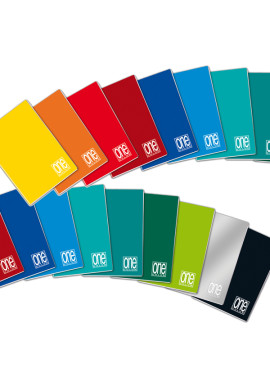 Quaderno One Color Blasetti - A4 - Quadretti 10 mm con Margini - 2279 (Assortiti Conf. 10)
